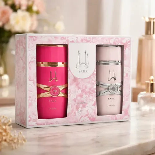 SET DE PERFUME LATTAFA 2 PZS | YARA EDP 100 ML + YARA CANDY EDP 100 ML