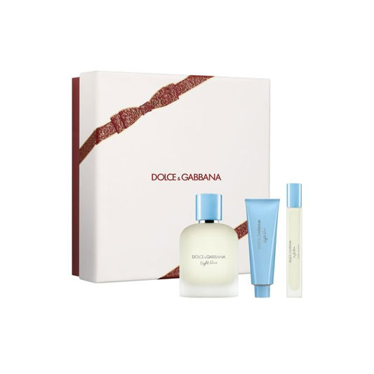 DOLCE & GABBANA LIGHT BLUE EDP SET DE REGALO 3 PIEZAS