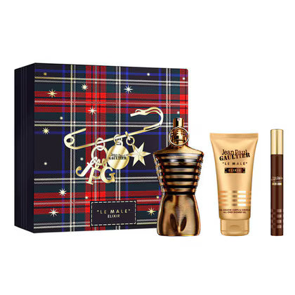 LE MALE ELIXIR PARFUM SET 3 PIEZAS